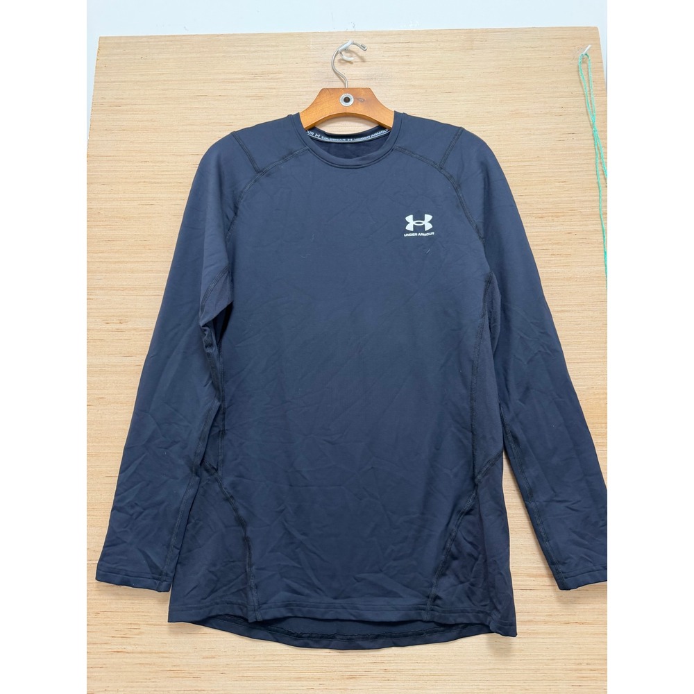Under Armour ColdGear Mens Medium Black Long Sleeve Fitted Compression Shirt